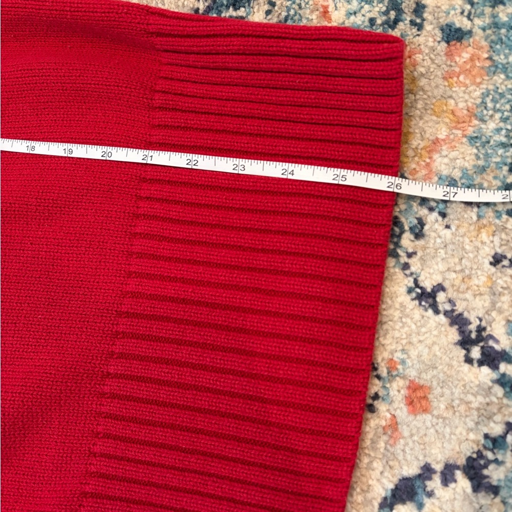 Vintage J. Peterman Women’s Red Sweater w/ Sporty Striped Sleeve Preppy 90’s EUC - Picture 10 of 11